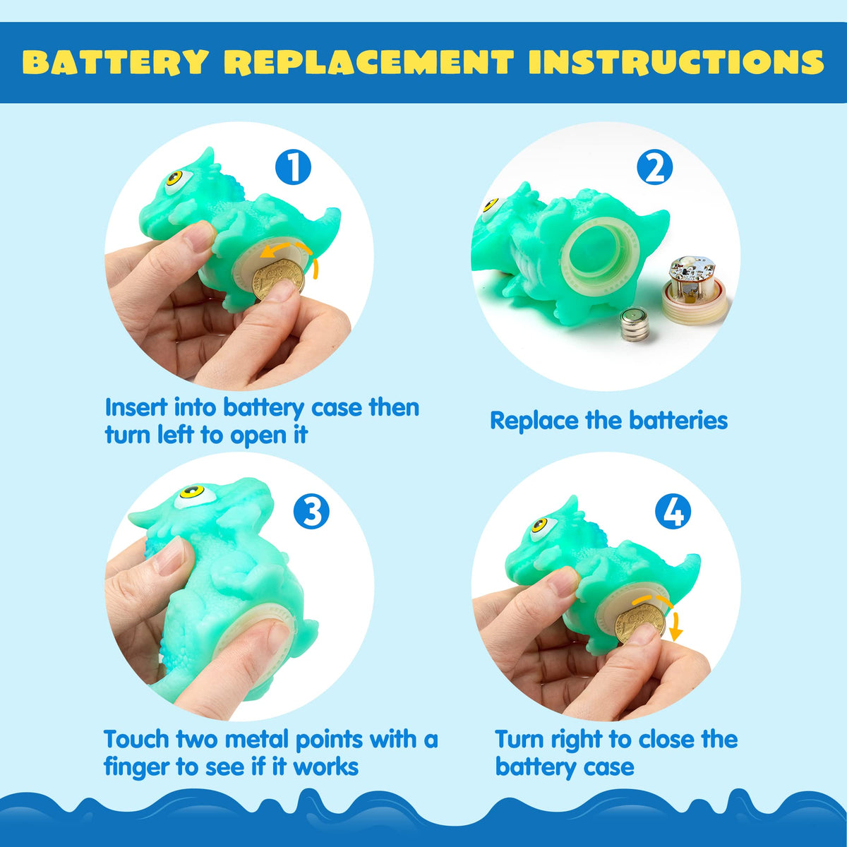 The Trove™ Light Up Dinosaur Bath Toy